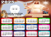 Calendar 2025 Merciful Jesus Picture Collage