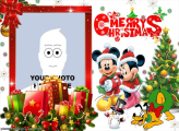 Merry Christmas Minnie Photo Frame Digital