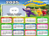Calendar 2025 Teletubbies Photo Collage Frame